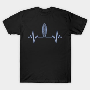 Heartbeat with surfboard T-Shirt